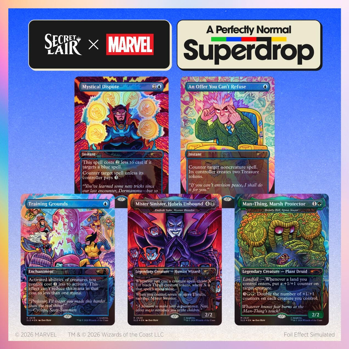 Image for Secret Lair Drop: Secret Lair x Marvel: Dan Hipp - Traditional Foil Edition - Magic: The Gathering