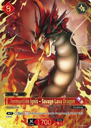 Jormuntide Ignis - Savage Lava Dragon (SSP) (EBP01-001SSP) - BP01 Dawn of Palpagos Foil
