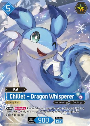 Chillet - Dragon Whisperer (OSR) (EBP01-025OSR) - BP01 Dawn of Palpagos Foil
