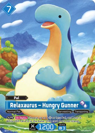 Relaxaurus - Hungry Gunner (OSR) (EBP01-026OSR) - BP01 Dawn of Palpagos Foil