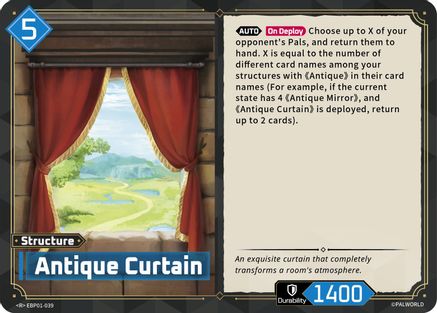 Antique Curtain (EBP01-039) - BP01 Dawn of Palpagos Foil