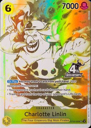Charlotte Linlin (4th Anniversary Treasure Campaign Pack) (ST20-005) (One Piece Promotion Cards) (OP-PR)