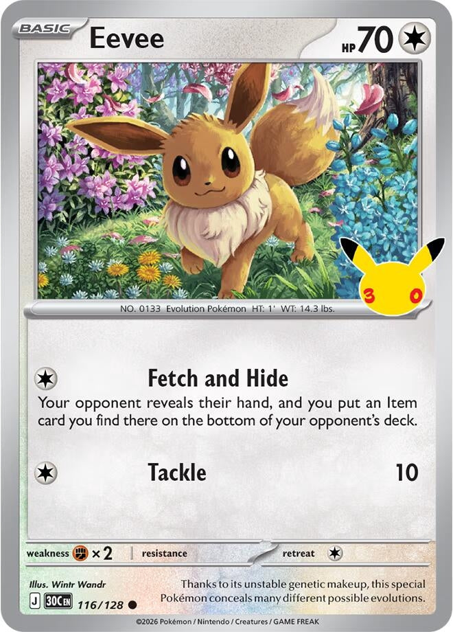 Eevee (116/128) (ME: 30th Celebration)