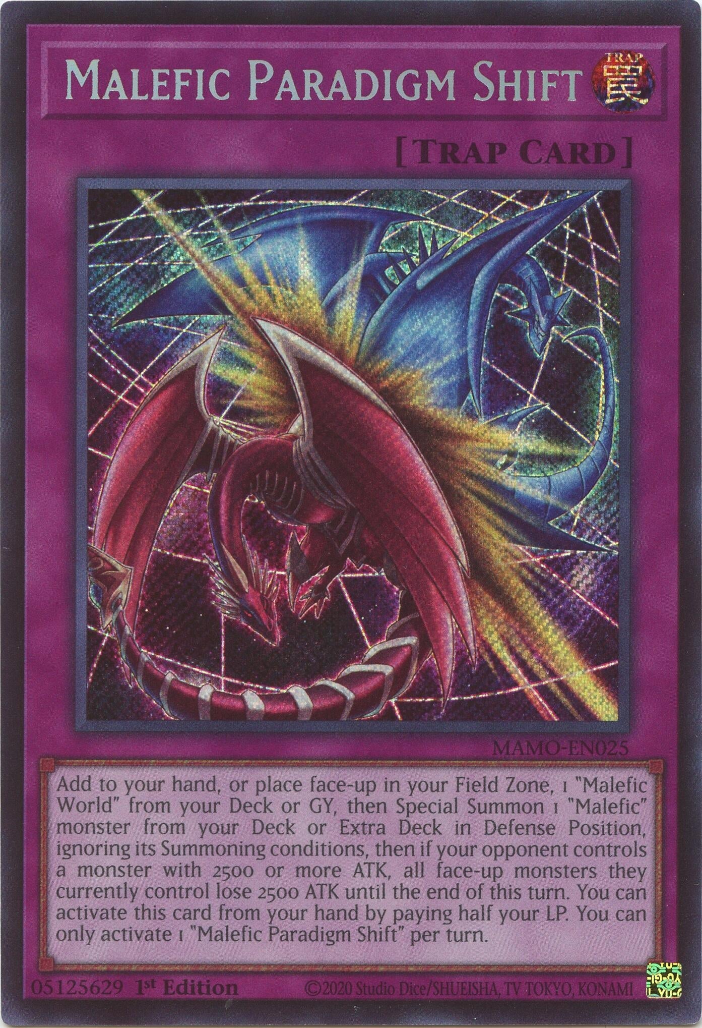 Malefic Paradigm Shift (Secret Rare) (MAMO-EN025) (Magnificent Monsters)