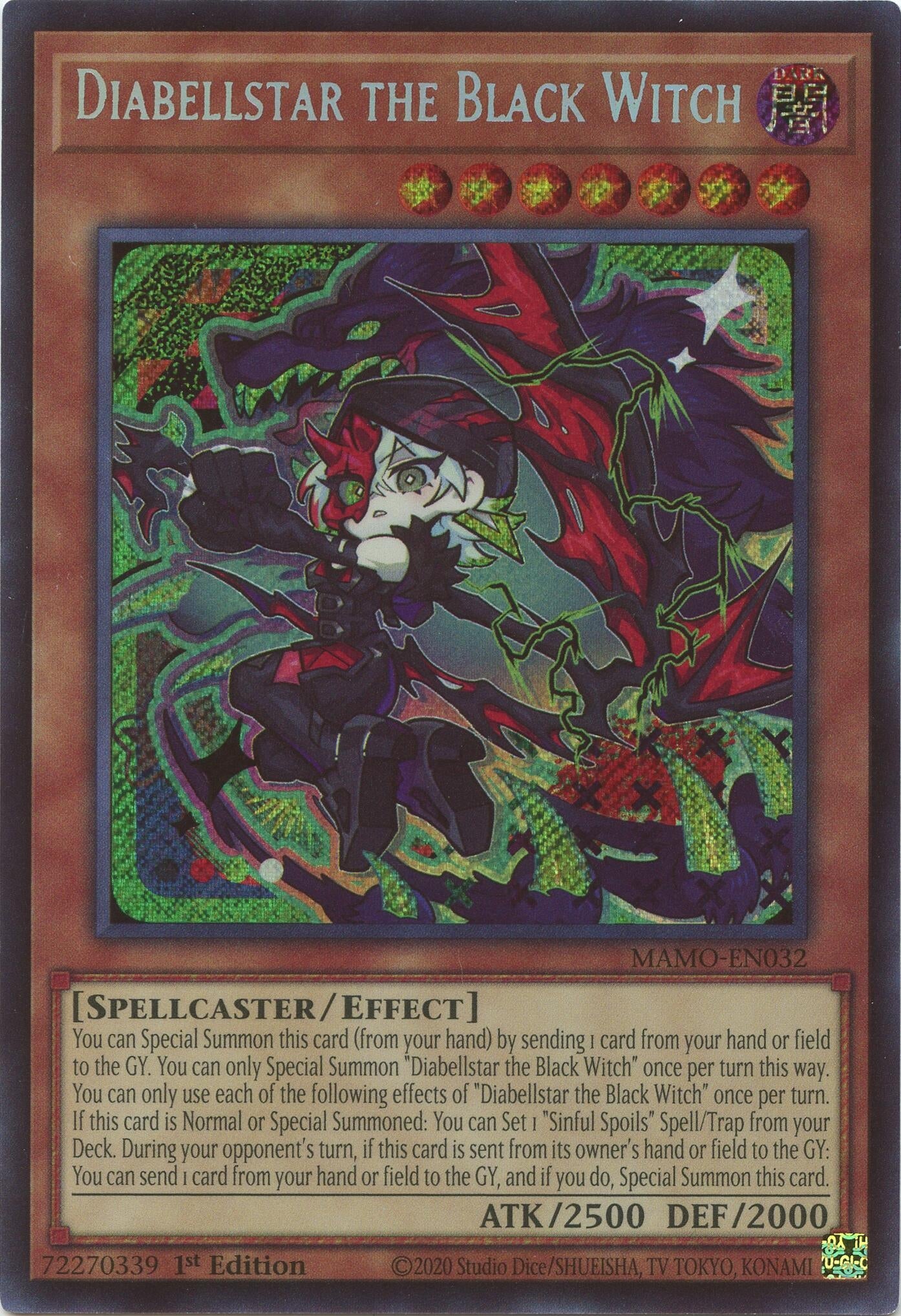 Diabellstar the Black Witch (Secret Rare) (MAMO-EN032) (Magnificent Monsters)