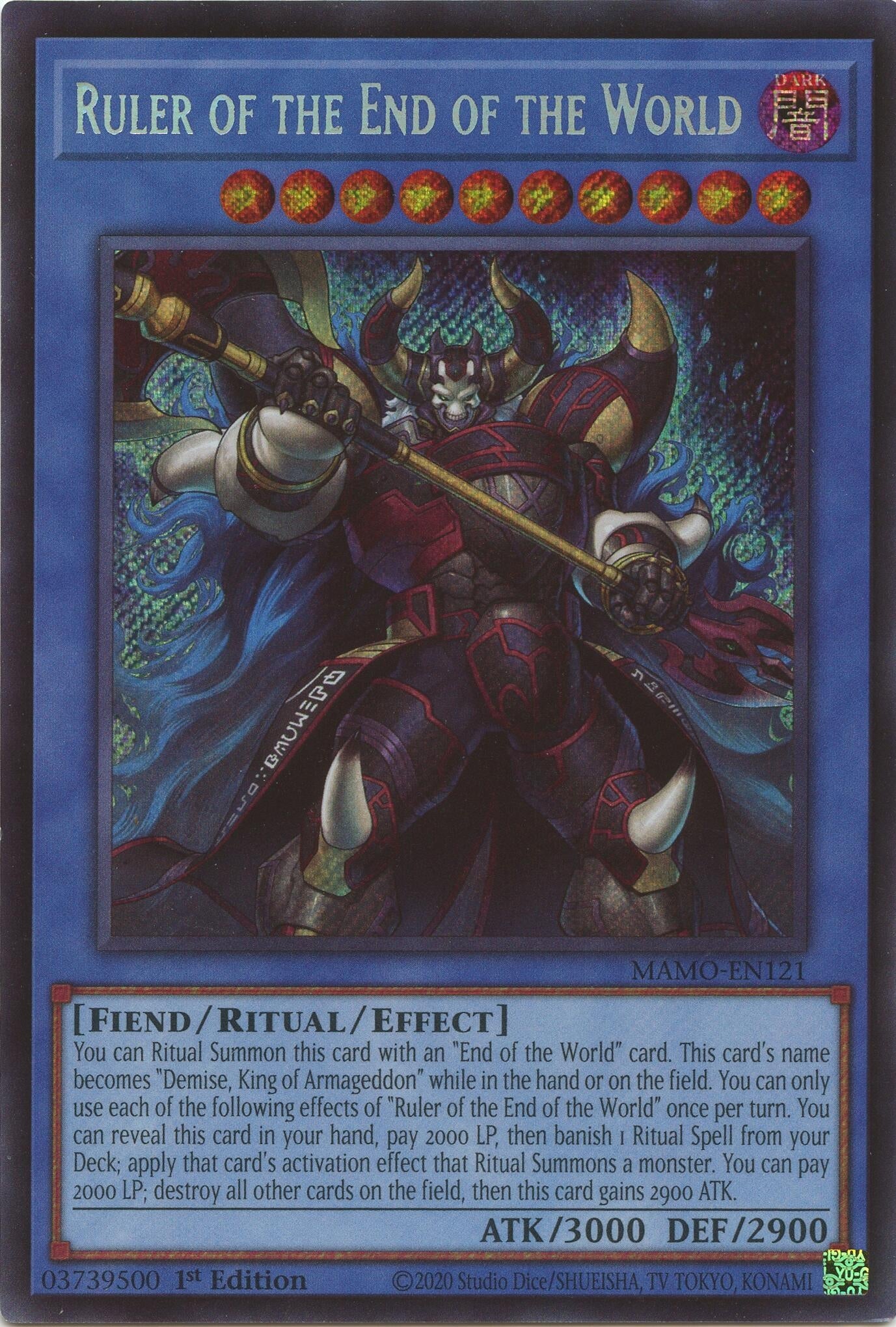 Ruler of the End of the World (MAMO-EN121) (Magnificent Monsters)
