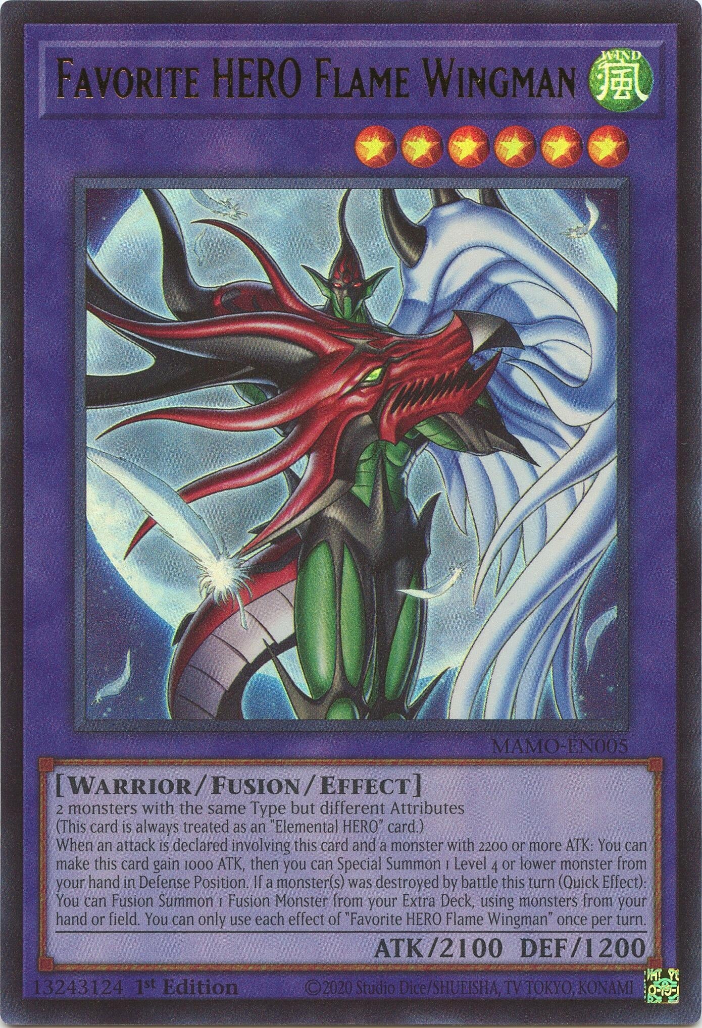 Favorite HERO Flame Wingman (MAMO-EN005) (Magnificent Monsters)