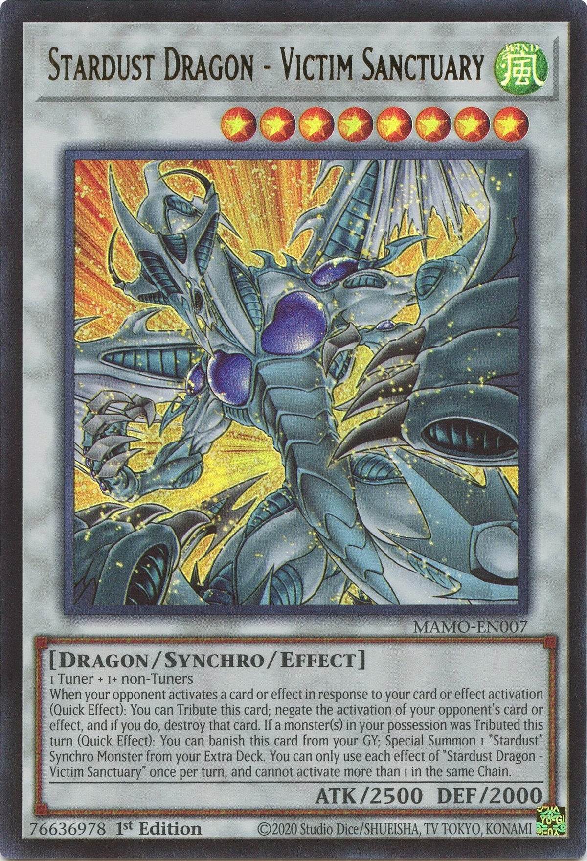 Stardust Dragon - Victim Sanctuary (MAMO-EN007) (Magnificent Monsters)