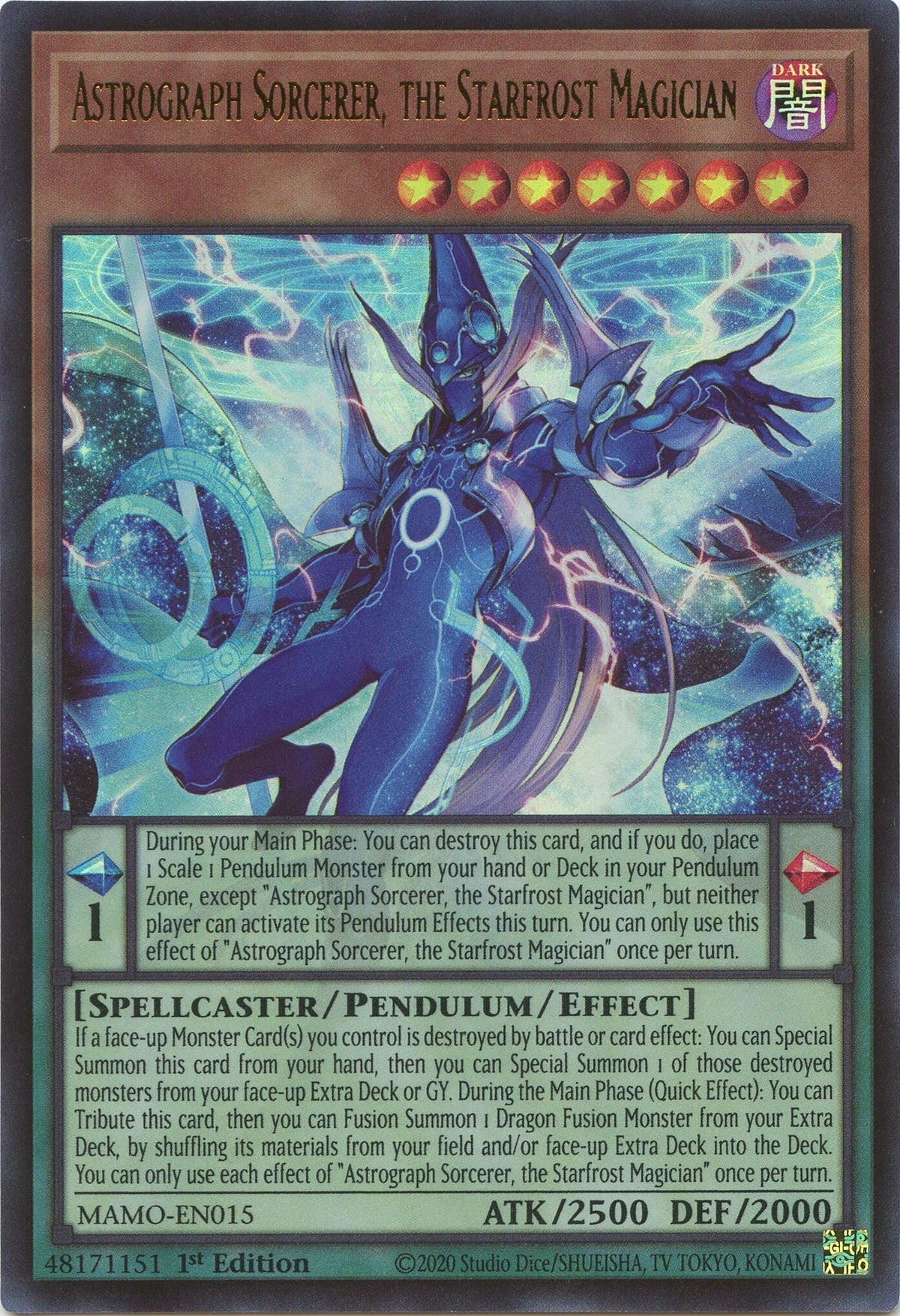 Astrograph Sorcerer, the Starfrost Magician (MAMO-EN015) (Magnificent Monsters)