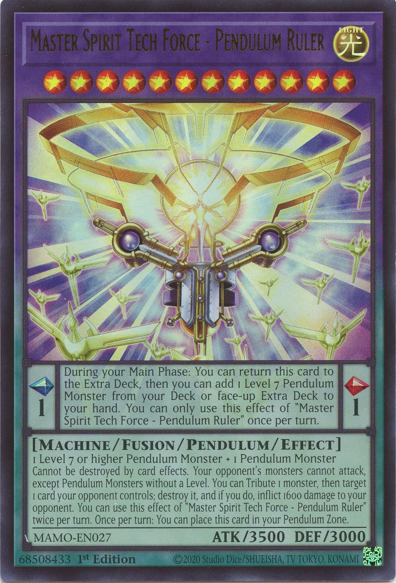 Master Spirit Tech Force - Pendulum Ruler (MAMO-EN027) (Magnificent Monsters)