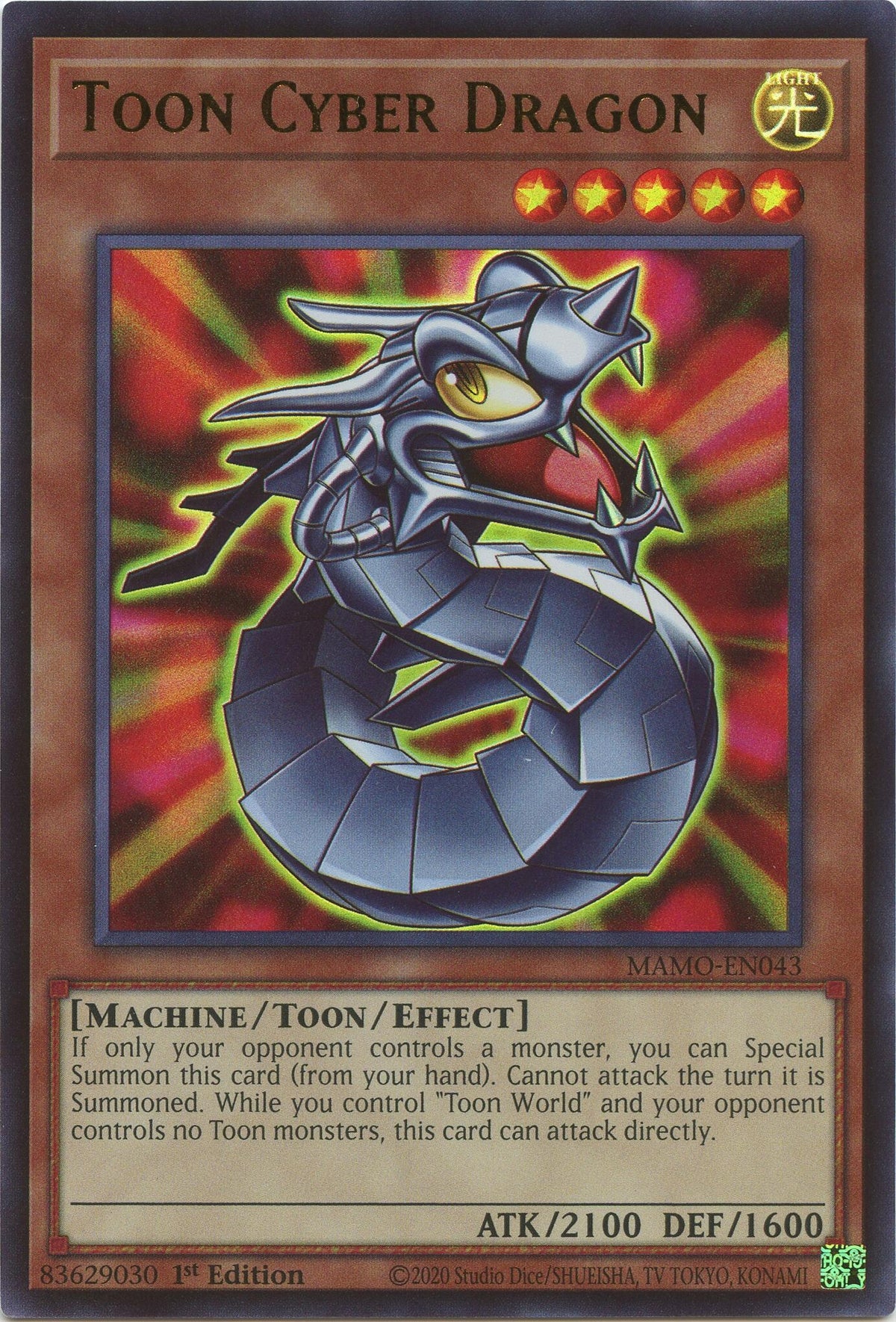 Toon Cyber Dragon (MAMO-EN043) (Magnificent Monsters)