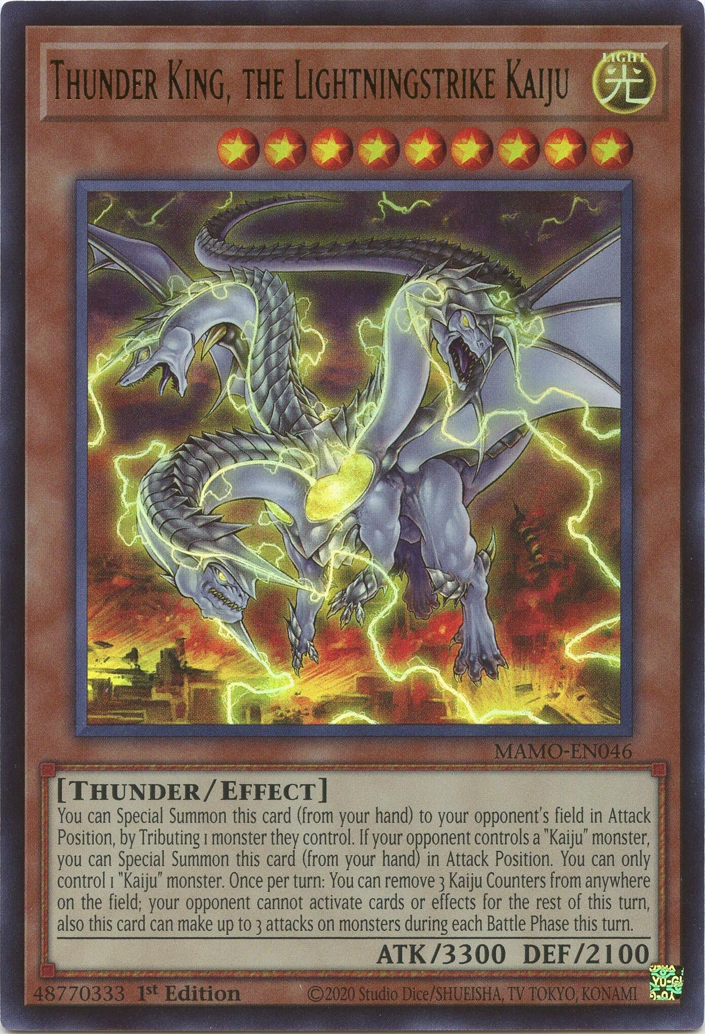 Thunder King, the Lightningstrike Kaiju (MAMO-EN046) (Magnificent Monsters)