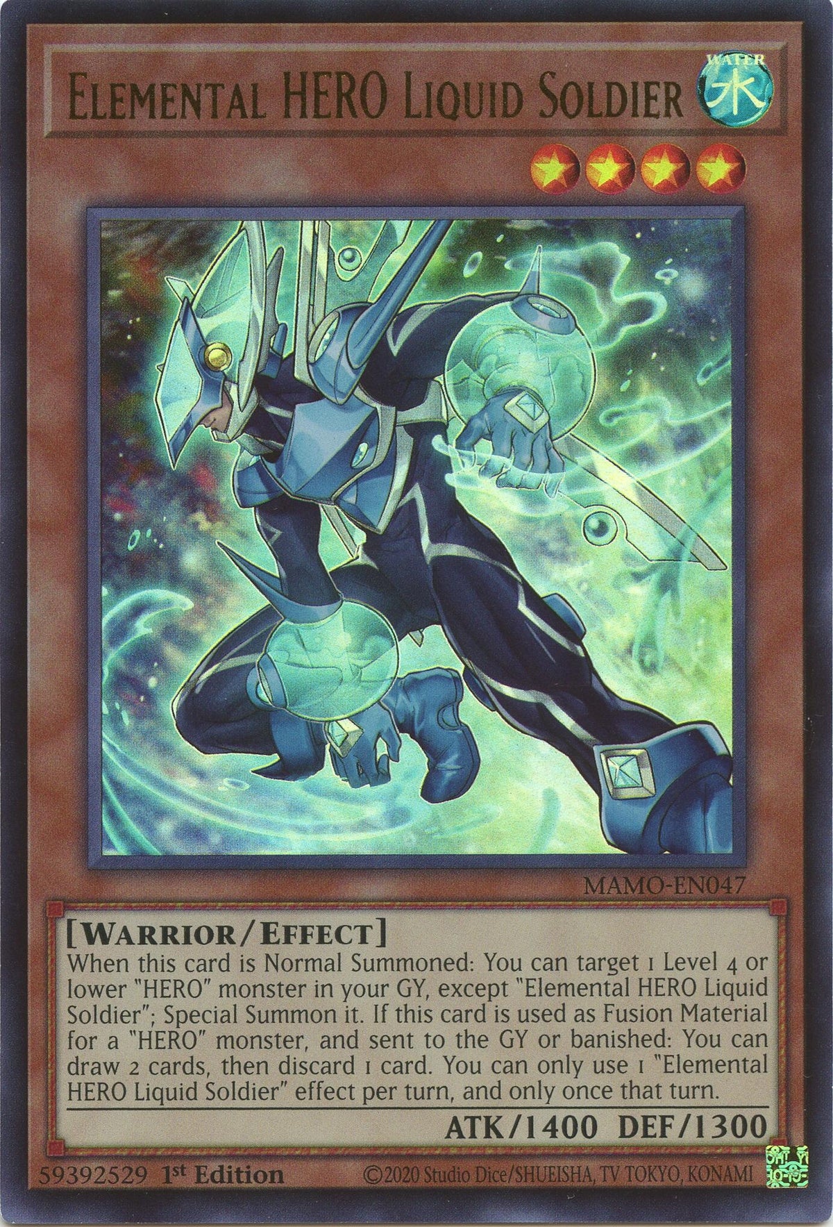 Elemental HERO Liquid Soldier (MAMO-EN047) (Magnificent Monsters)