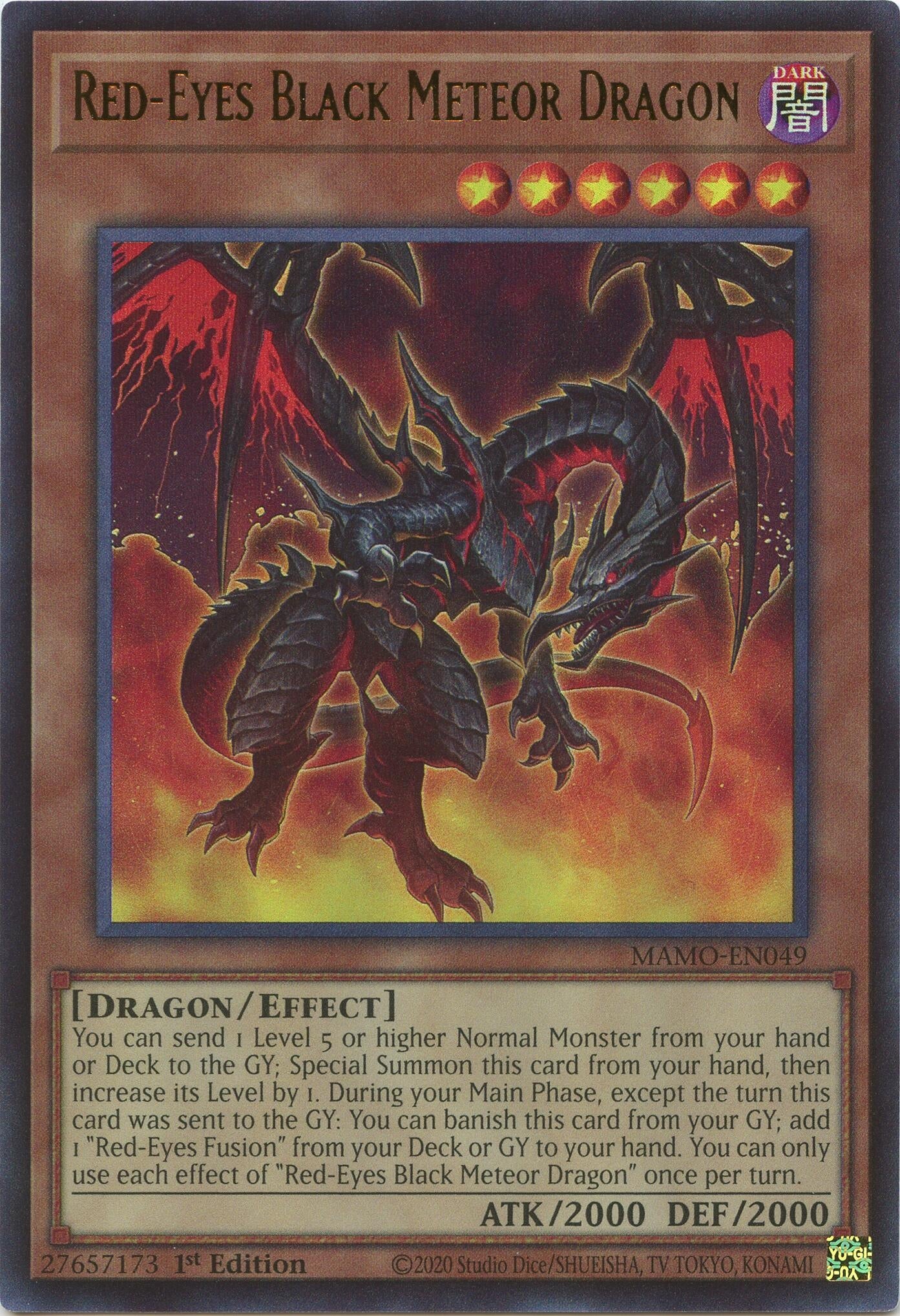 Red-Eyes Black Meteor Dragon (MAMO-EN049) (Magnificent Monsters)