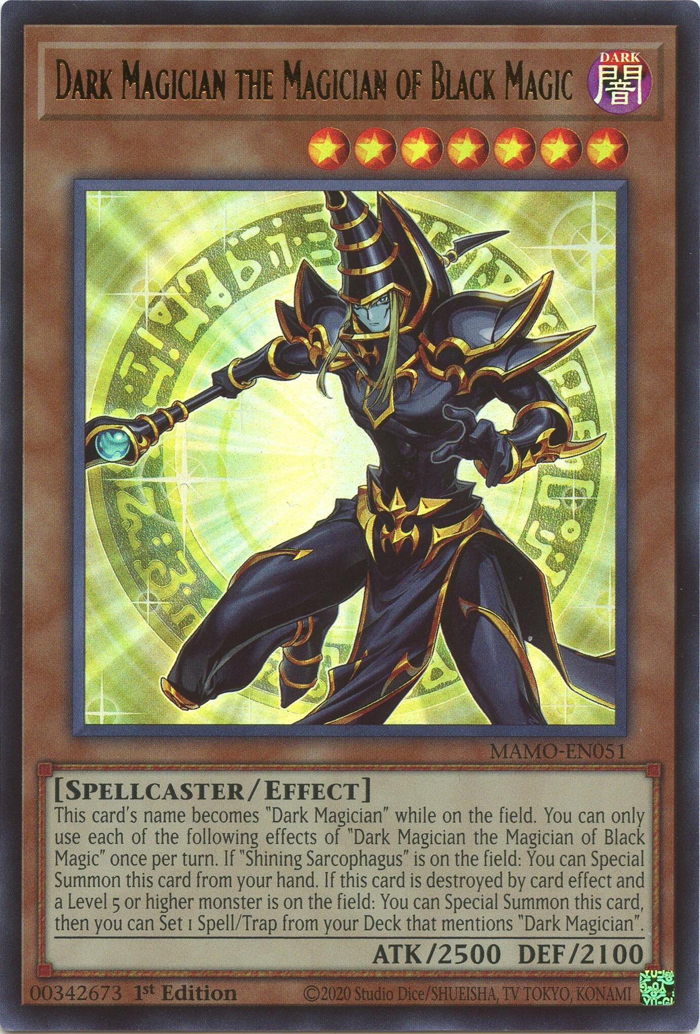 Dark Magician the Magician of Black Magic (MAMO-EN051) (Magnificent Monsters)