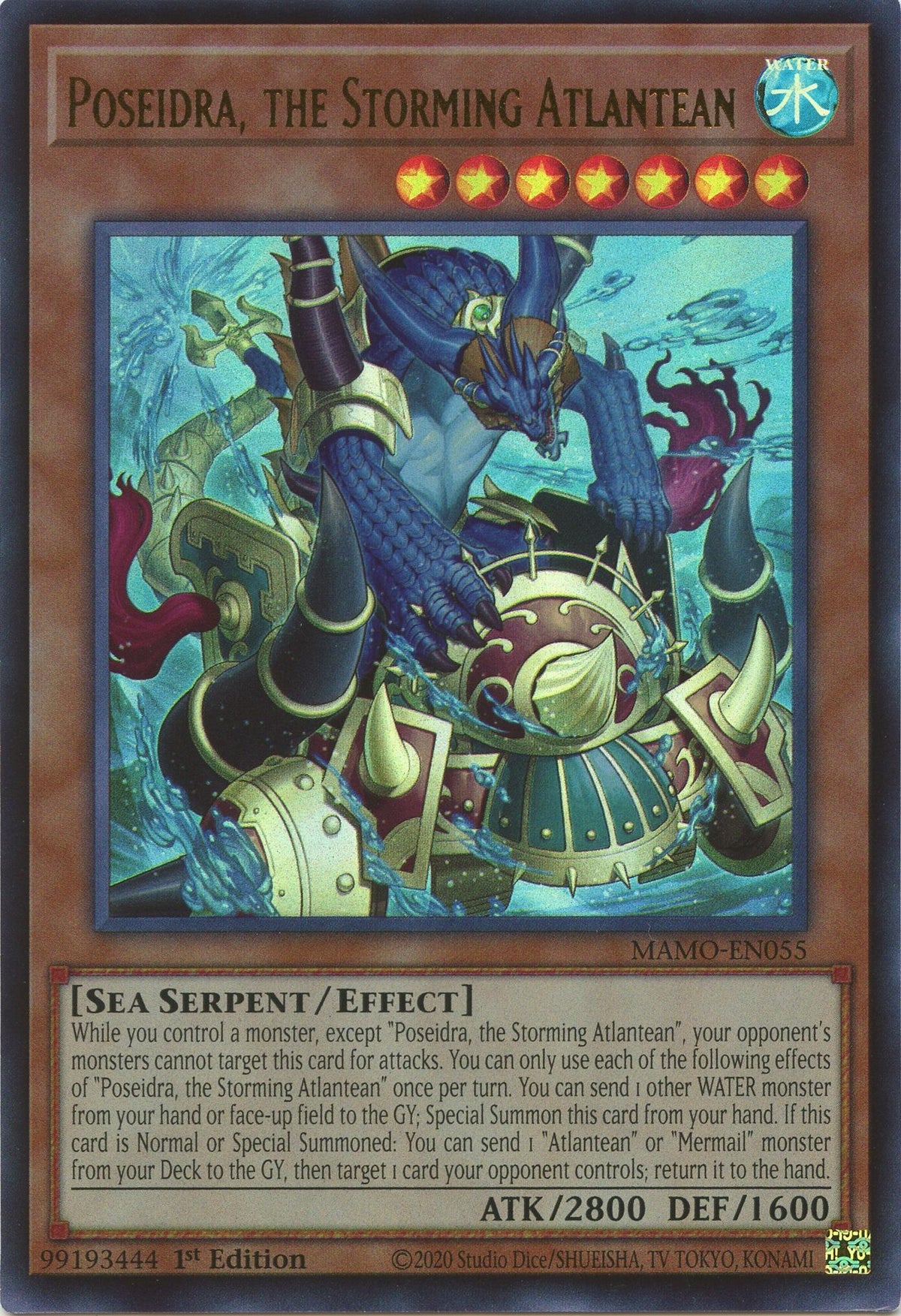 Poseidra, the Storming Atlantean (MAMO-EN055) (Magnificent Monsters)