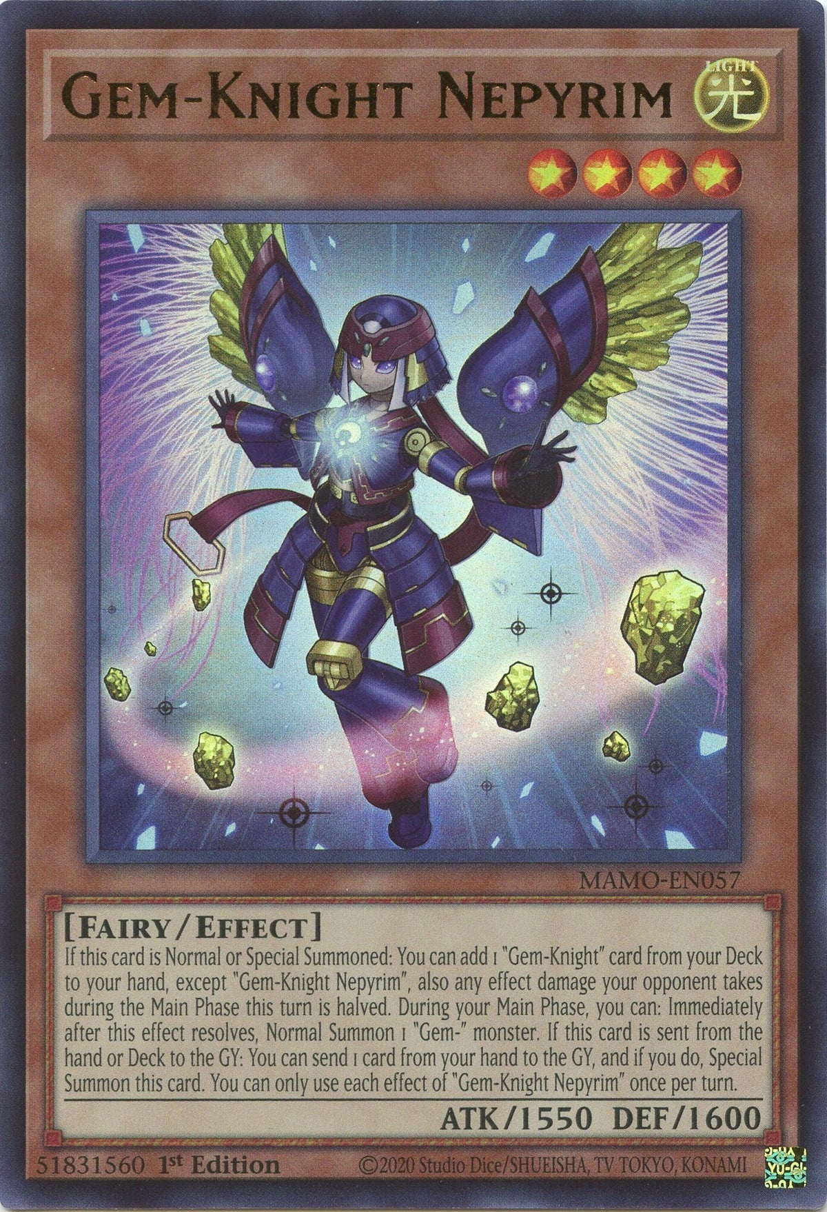 Gem-Knight Nepyrim (MAMO-EN057) (Magnificent Monsters)
