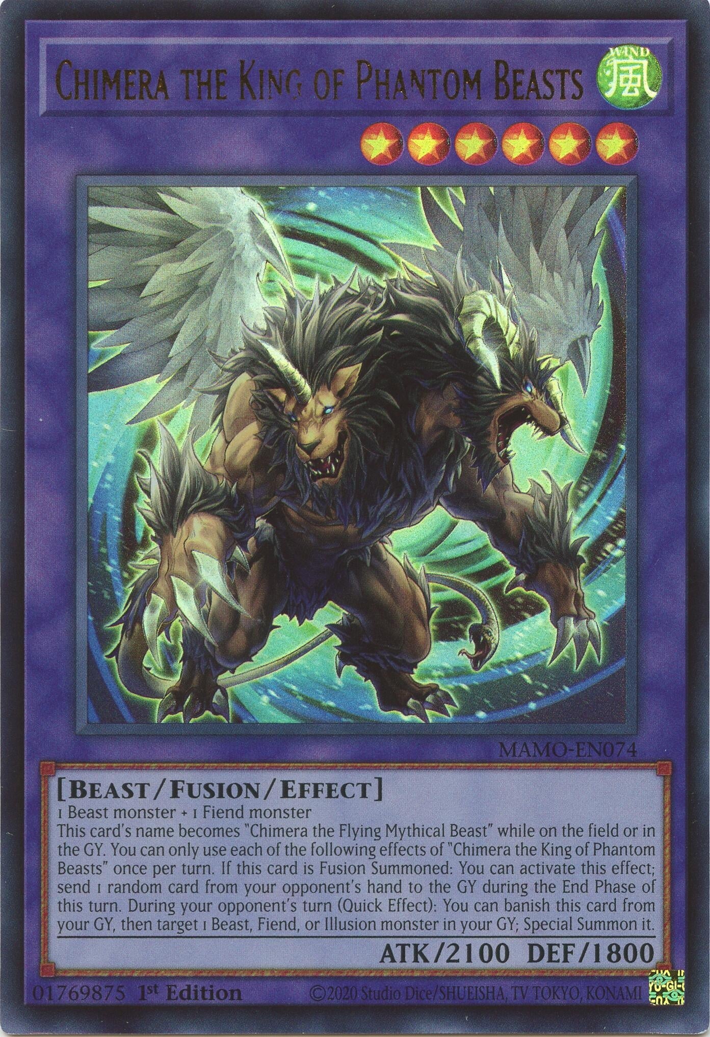 Chimera the King of Phantom Beasts (MAMO-EN074) (Magnificent Monsters)