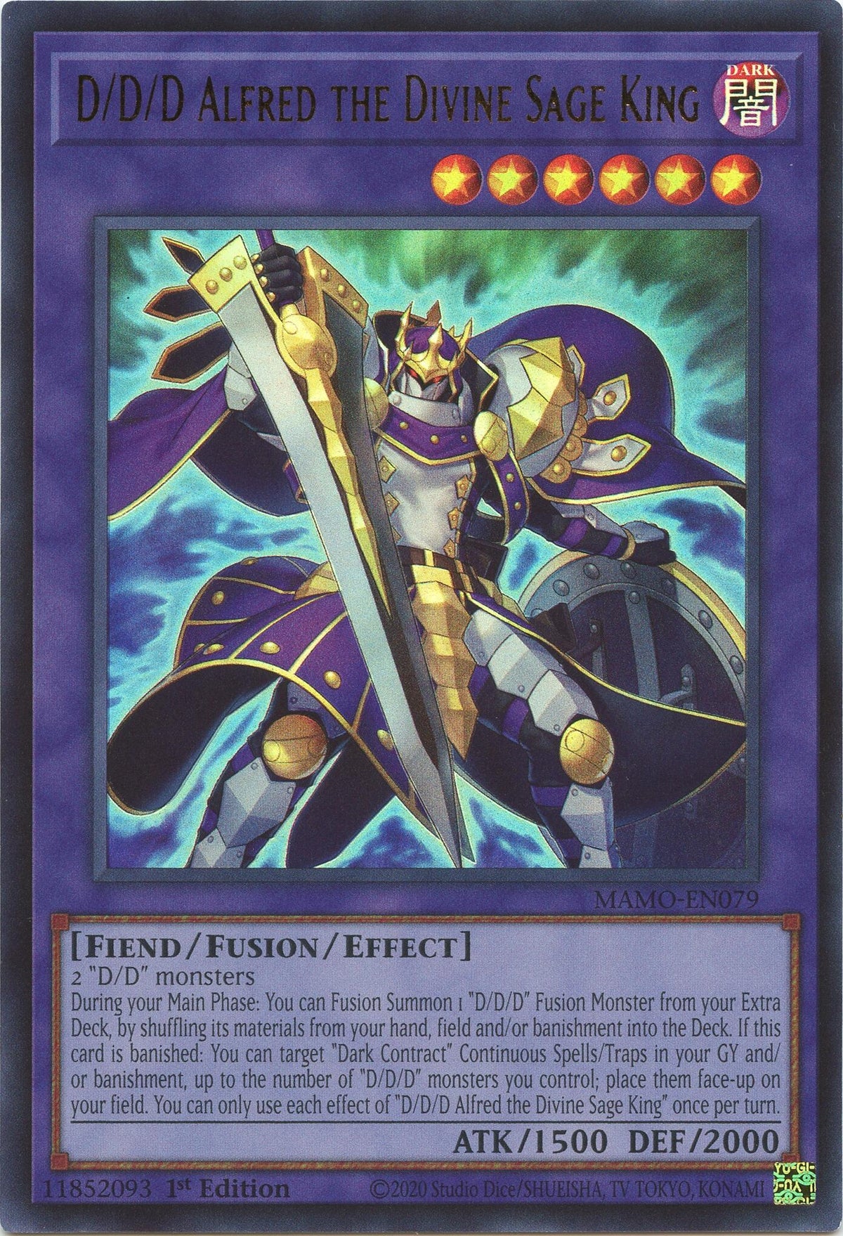 D/D/D Alfred the Divine Sage King (MAMO-EN079) (Magnificent Monsters)