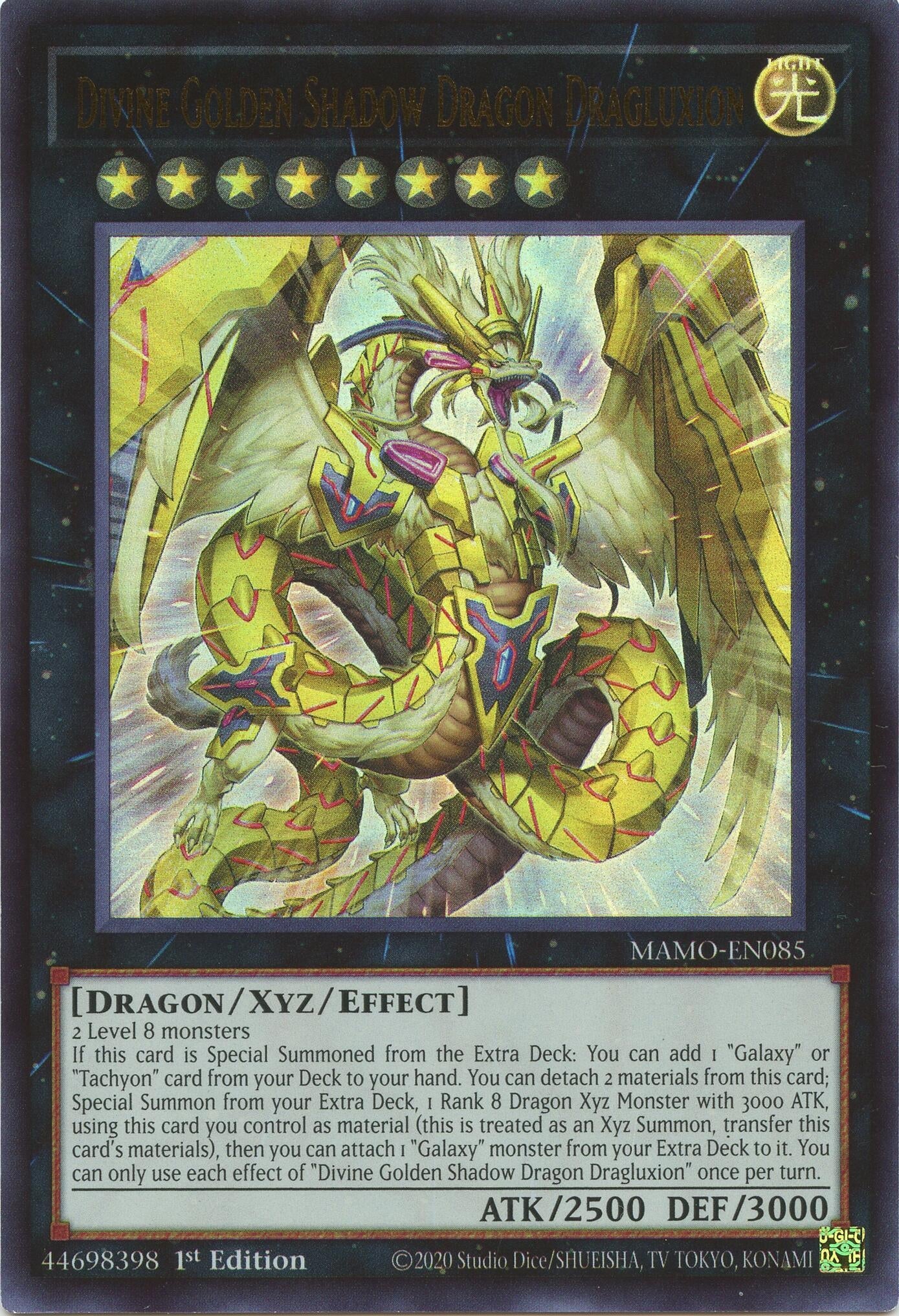Divine Golden Shadow Dragon Dragluxion (MAMO-EN085) (Magnificent Monsters)