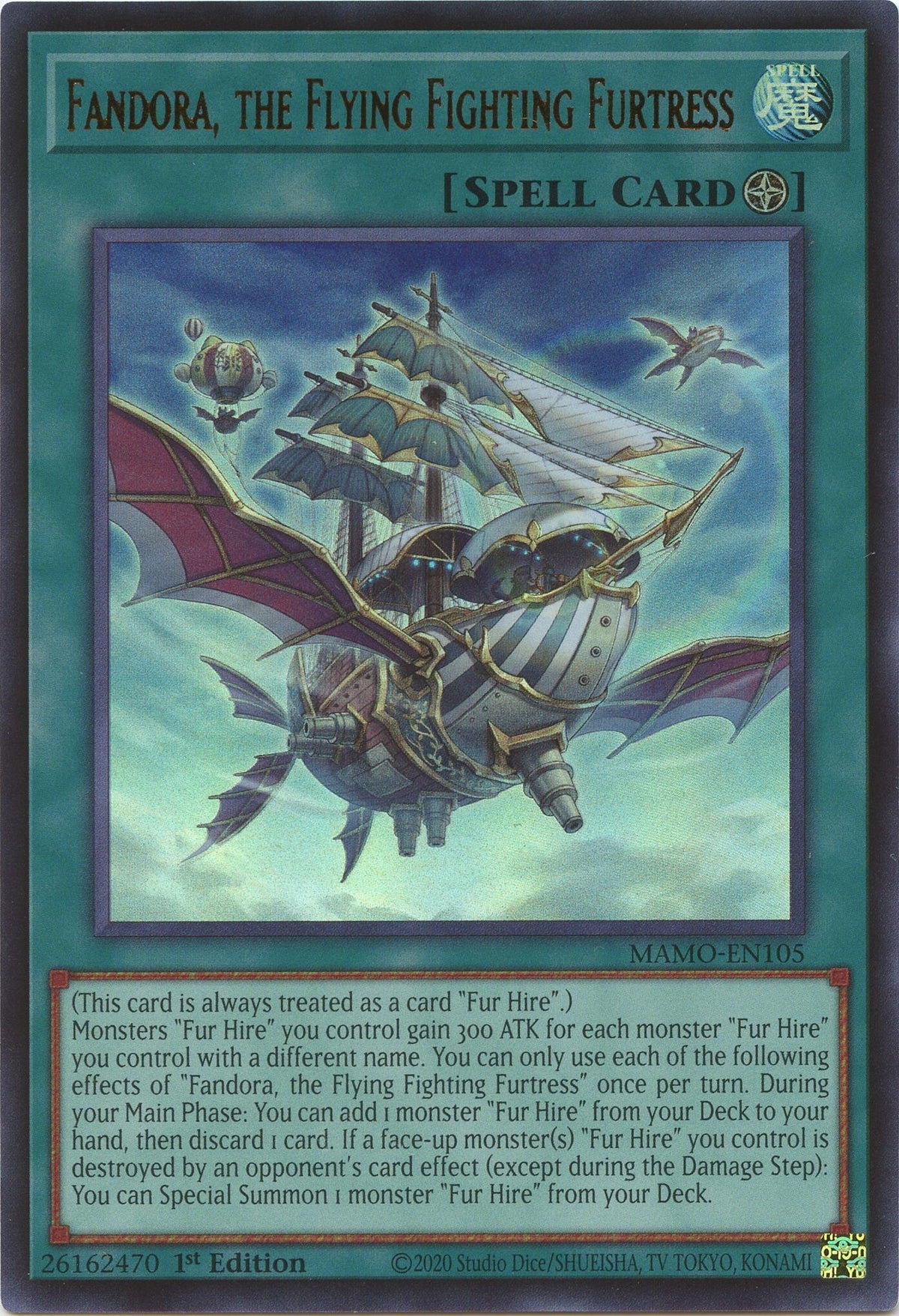 Fandora, the Flying Fighting Furtress (MAMO-EN105) (Magnificent Monsters)