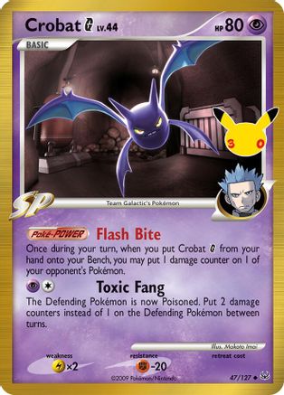 Crobat G (047/127) [ME 30th Celebration Classic Collection] Holofoil - Classic Collection