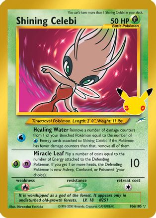 Shining Celebi (106/105) [ME 30th Celebration Classic Collection] Holofoil - Classic Collection