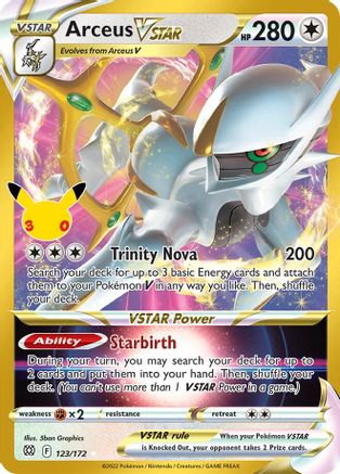 Arceus VSTAR (123/172) [ME 30th Celebration Classic Collection] Holofoil - Classic Collection