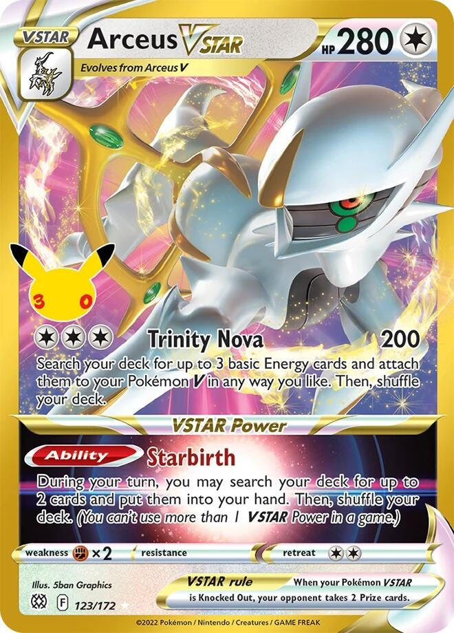 Arceus VSTAR (123/172) (ME: 30th Celebration Classic Collection)