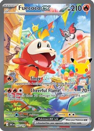 Fuecoco ex (147/128) [ME 30th Celebration] Holofoil - Special Illustration Rare