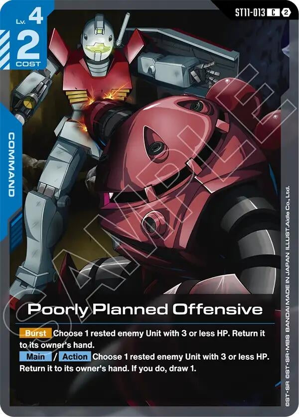 Image for Poorly Planned Offensive (ST11-013) (Starter Deck 11: Aquatic Assault) (ST11) - Gundam Card Game