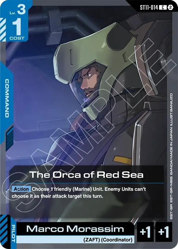 Image for The Orca of Red Sea (ST11-014) (Starter Deck 11: Aquatic Assault) (ST11) - Gundam Card Game