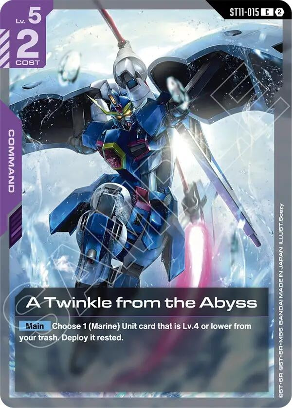 Image for A Twinkle from the Abyss (ST11-015) (Starter Deck 11: Aquatic Assault) (ST11) - Gundam Card Game