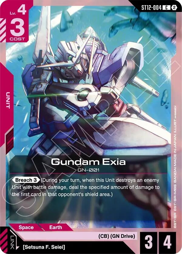 Image for Gundam Exia (ST12-004) (Starter Deck 12: Raging Onslaught) (ST12) - Gundam Card Game