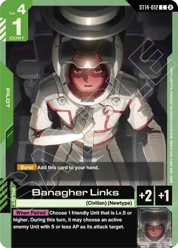 Image for Banagher Links (ST14-012) (Starter Deck 14: Heavy Dominion) (ST14) - Gundam Card Game