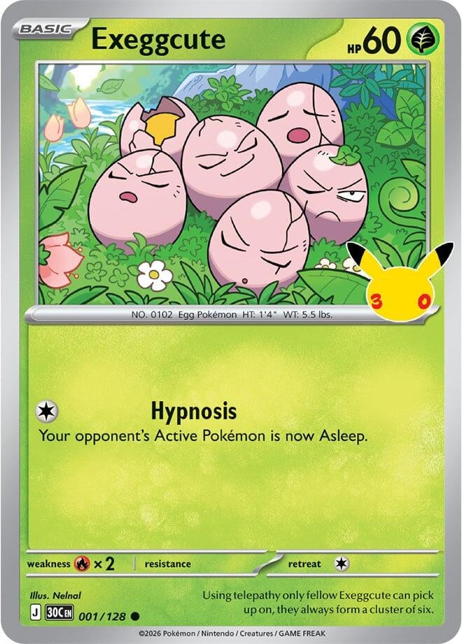Exeggcute (001/128) (ME: 30th Celebration)