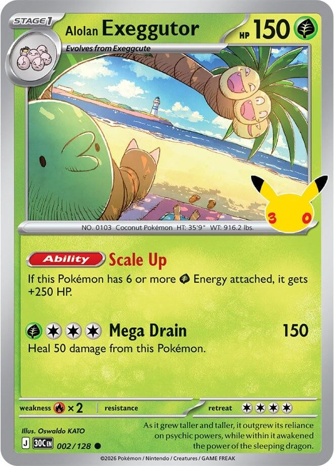 Alolan Exeggutor (002/128) (ME: 30th Celebration)