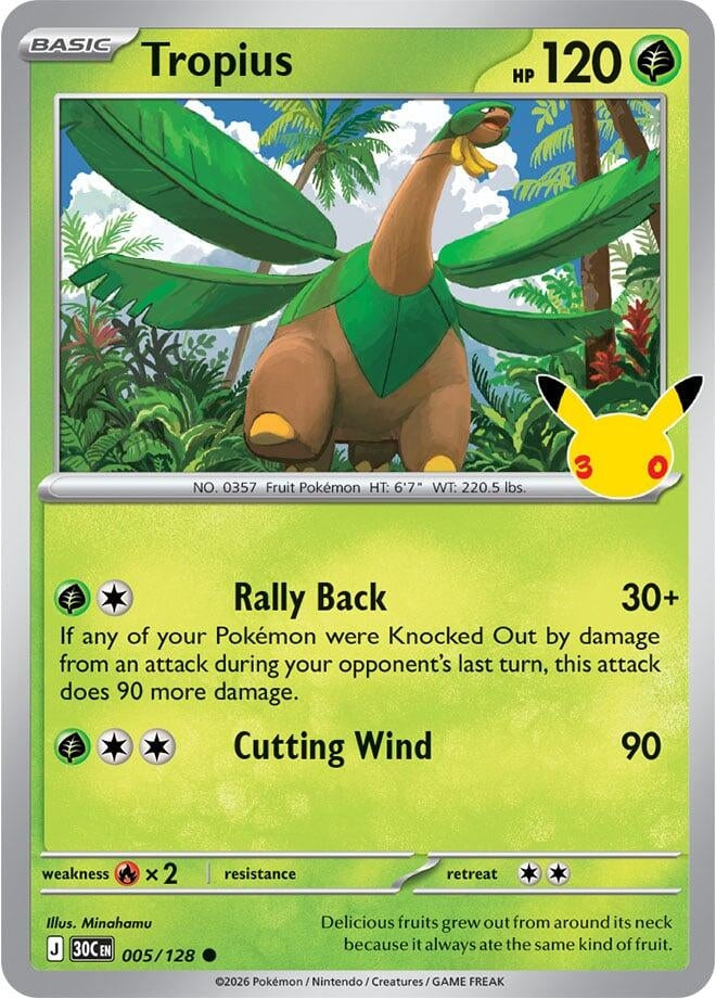 Tropius (005/128) (ME: 30th Celebration)