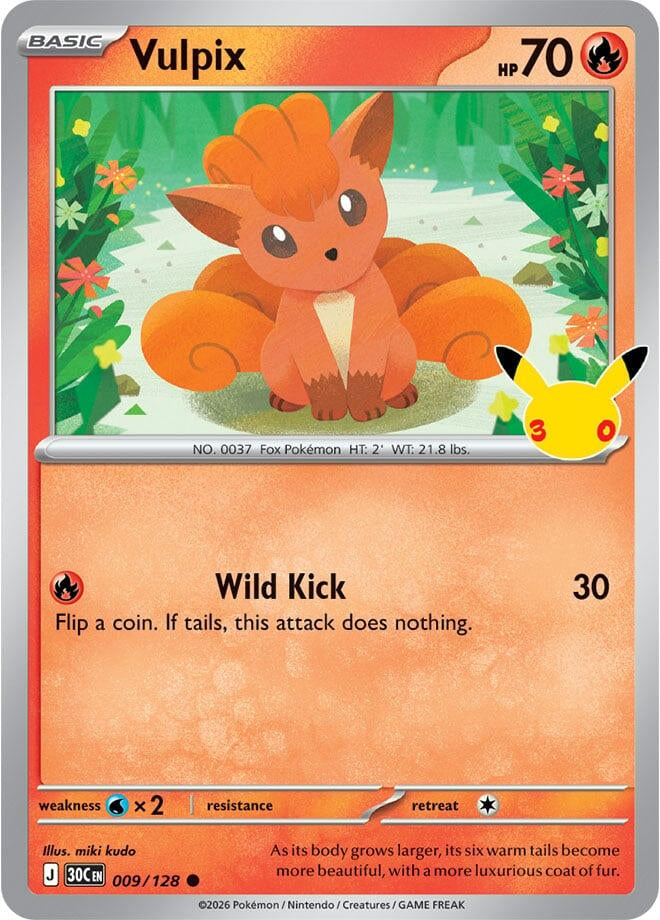 Vulpix (009/128) (ME: 30th Celebration)