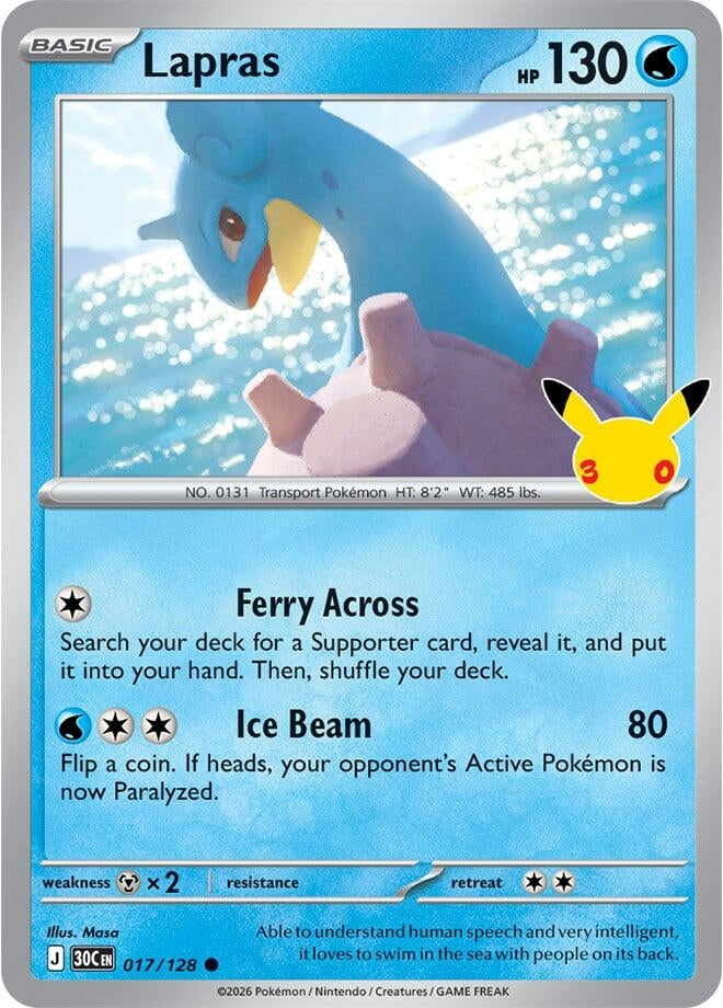 Lapras (017/128) (ME: 30th Celebration)