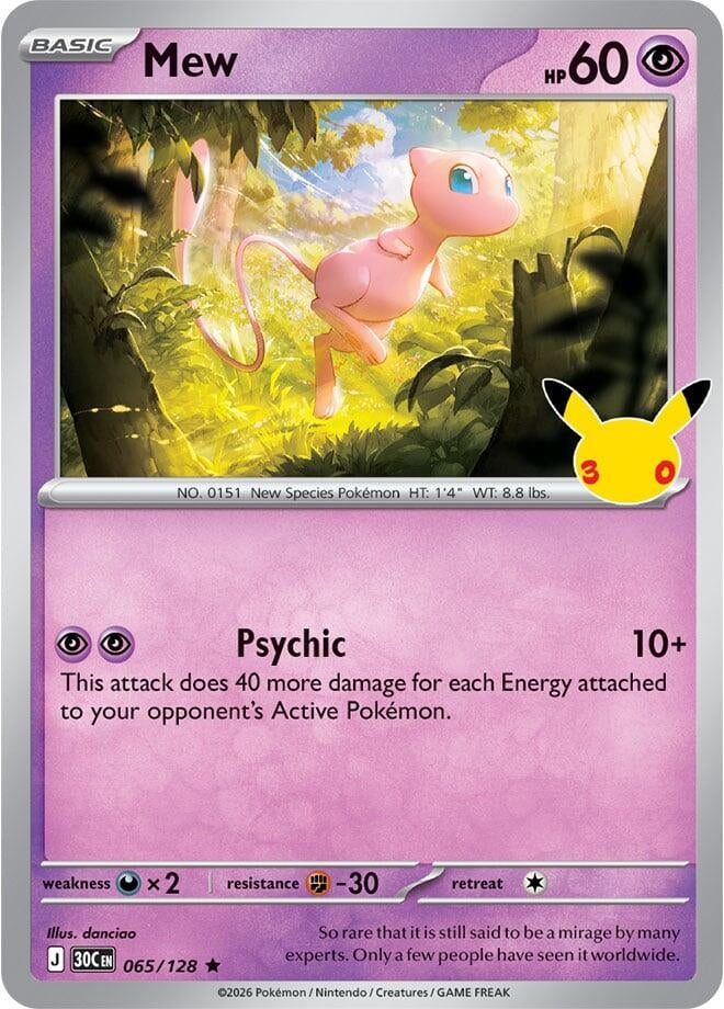 Mew (065/128) (ME: 30th Celebration)