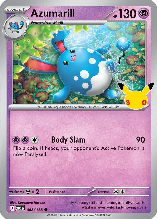 Azumarill (068/128) (ME: 30th Celebration)