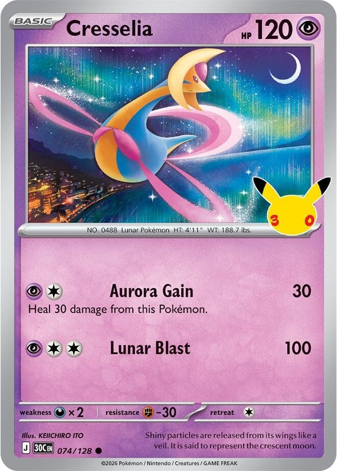 Cresselia (074/128) (ME: 30th Celebration)
