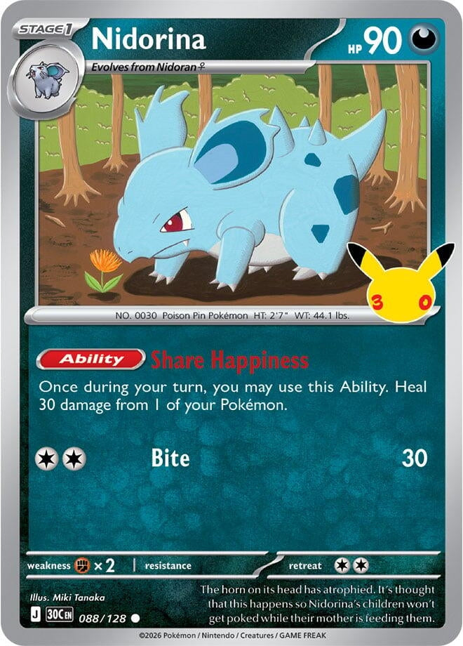Nidorina (088/128) (ME: 30th Celebration)