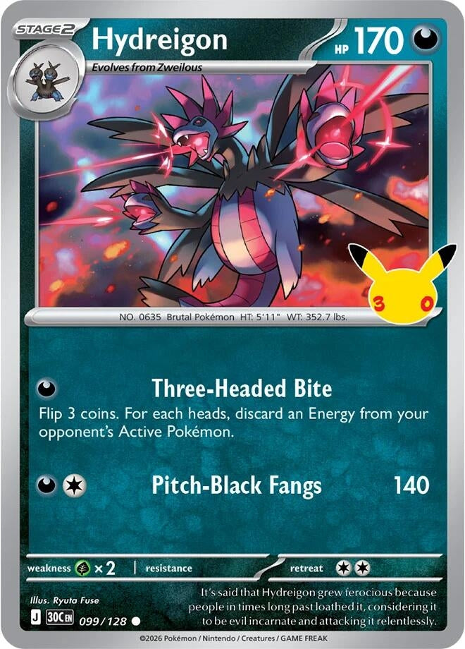 Hydreigon (099/128) (ME: 30th Celebration)