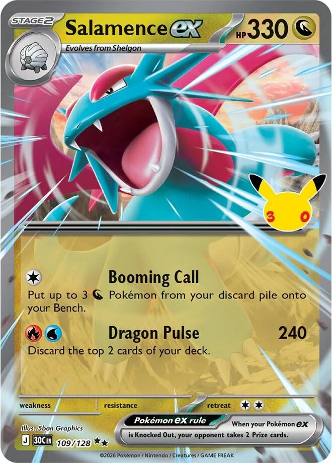 Salamence ex (109/128) (ME: 30th Celebration)
