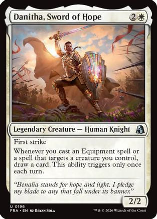 Danitha, Sword of Hope (FRA-196) [Reality Fracture] Foil
