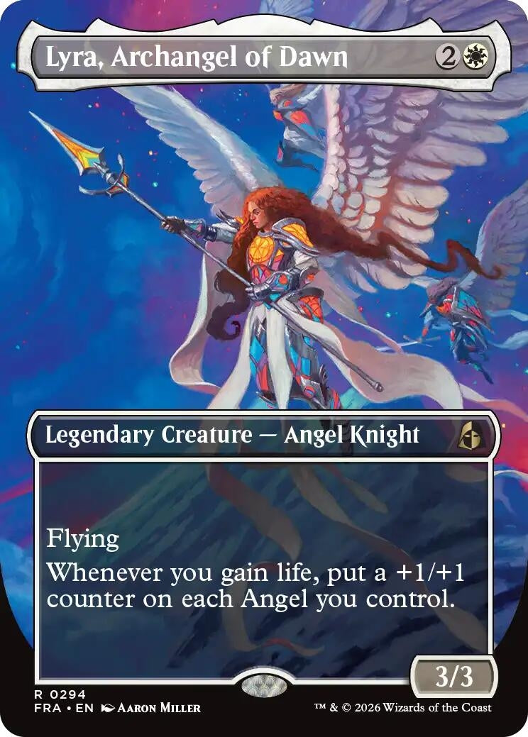 Lyra, Archangel of Dawn (Borderless) (294) (Reality Fracture)