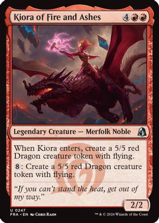 Kiora of Fire and Ashes (FRA-247) [Reality Fracture]