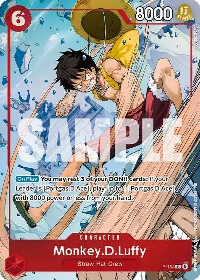 Image for Monkey.D.Luffy (Premium Card Collection -Flame-Flame Fruit Coliseum Edition-) (P-154) (One Piece Promotion Cards) (OP-PR) - One Piece Card Game